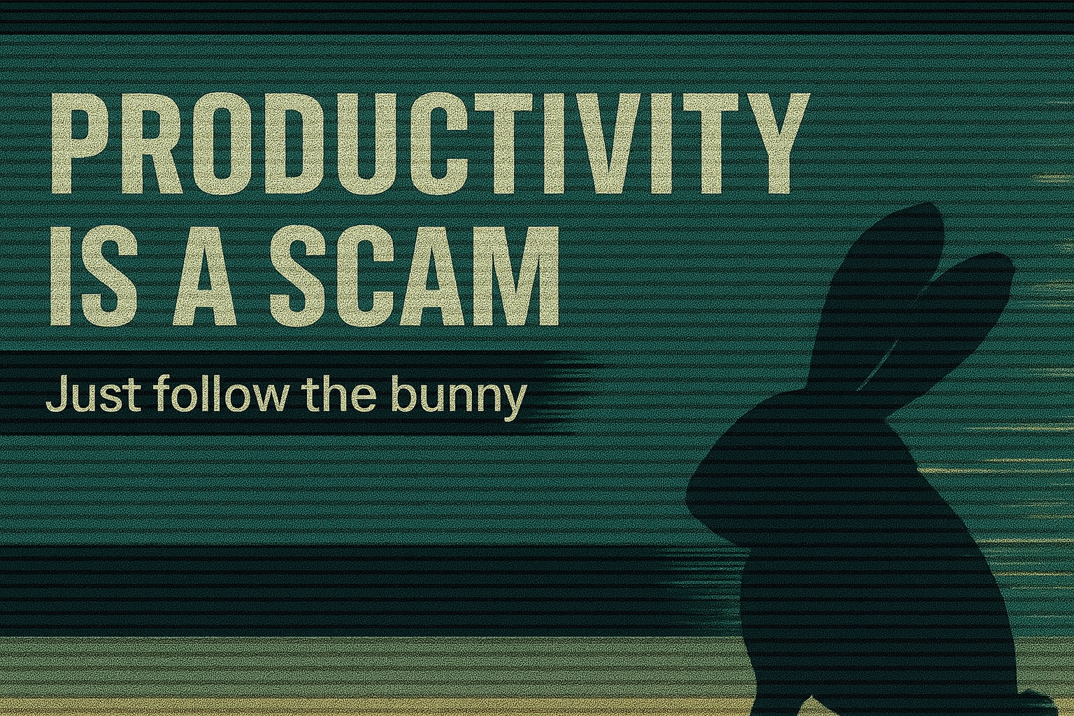 Productivity is a Scam